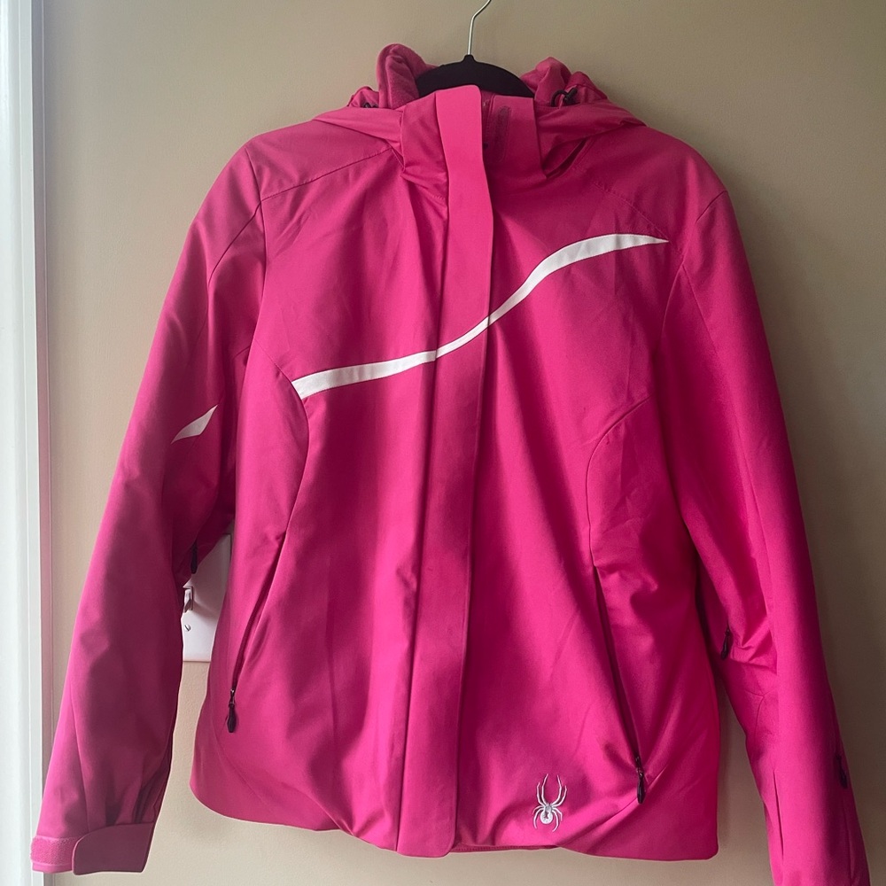 Spyder Pink Jacket with White Label
